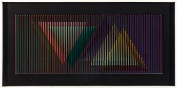 CARLOS CRUZ DIEZ Chromointerférence, Série Mariana 1.